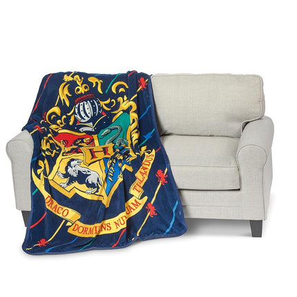 Northwest Harry Potter Micro Raschel Throw Blanket, 46" x 60", House Pinstripes