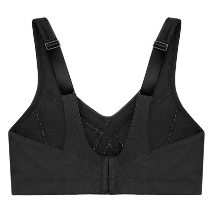 Glamorise MagicLift Seamless Firm Support Wirefree Bra 1007 (Women's & Women's Plus) Black
