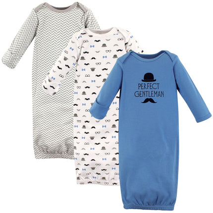 Hudson Baby Baby-Girls Cotton Gowns, Perfect Gentl