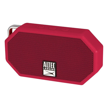 Altec Lansing Mini H2O - Waterproof Bluetooth Speaker, IP67 Certified & Floats in Water, Compact & Portable Speaker for Hiking, Camping, Pool, and Beach, Red