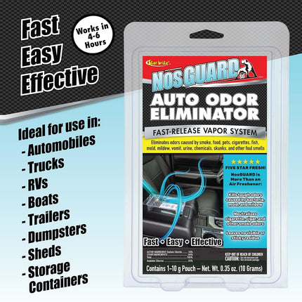STAR BRITE NosGUARD SG Eliminador de olores para automóviles - Sistema de control de olores ClO2 para hacerlo usted mismo