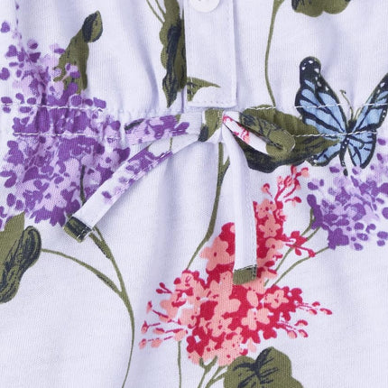 The Children's Place Girls' Short Sleeve Fashion Shirt, Butterfly/Floral, X-Small
