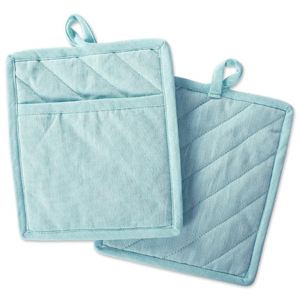 DII 100% Cotton Solid Chambray Kitchen Set, Pothol