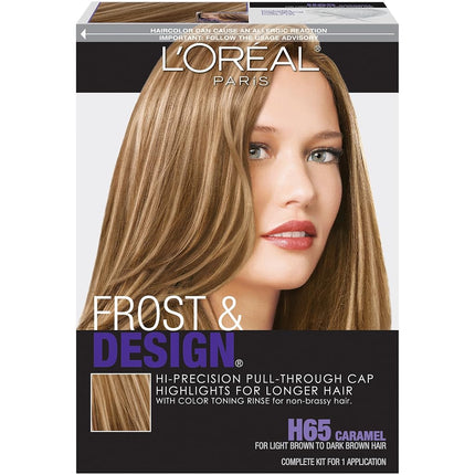 L'Oréal Paris Frost and Design Cap Hair Highlights For Long Hair, H65 Caramel