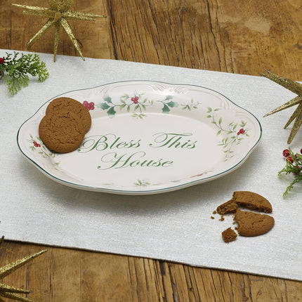 Plato Pfaltzgraff Winterberry "Bless This House"