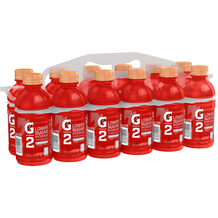 Boisson pour sportifs Gatorade G2 Désaltérante, Punch aux fruits, bouteille de 355 ml, paquet de 12, électrolytes pour la réhydratation