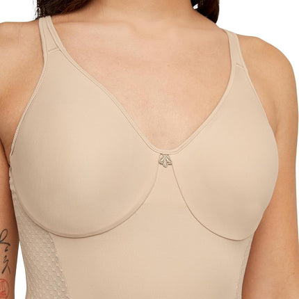 Bali Womens Passion for Comfort Minimizer Body Shaper, 42DD, Soft Taupe