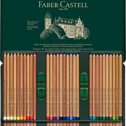 Faber-Castell Pitt Pastel Colour Pencils Tin of 60, Assorted, (27-112160)