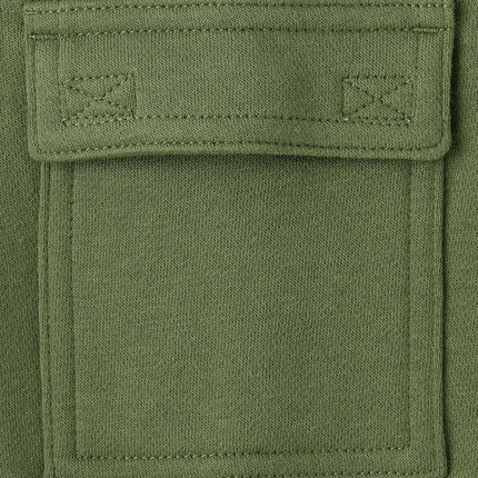 The Children's Place Baby Boys' and Toddler Fleece Jogger Pants, Olive Cargo, 4T