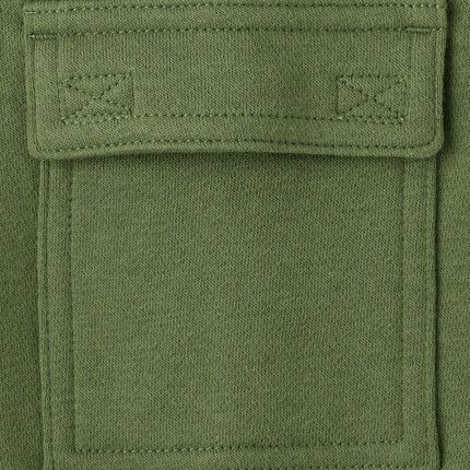 The Children's Place Baby Boys' and Toddler Fleece Jogger Pants, Olive Cargo, 2T