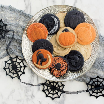 Nordic Ware Halloween Cookie Stamps (Set of 3), Sturdy Cast Aluminium Cookie Stamp Set, Cookie Press Set Made in The USA, Sturdy and Durable Biscuit Maker Press Set, 01260