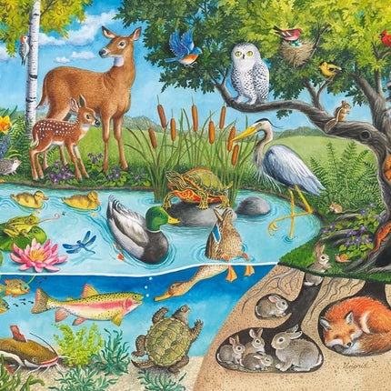 Ravensburger Children Puzzles Animals Above & Below - Ages 4+