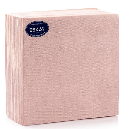 Mellow Rose Linen-Feel Dinner Paper Napkins, For D