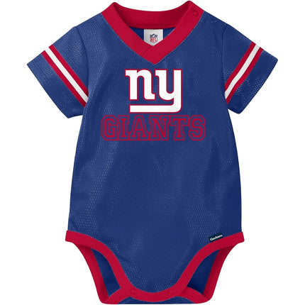 NFL New York Giants Team Jersey Bodysuit, red/white/blue New York Giants, 3-6 Months
