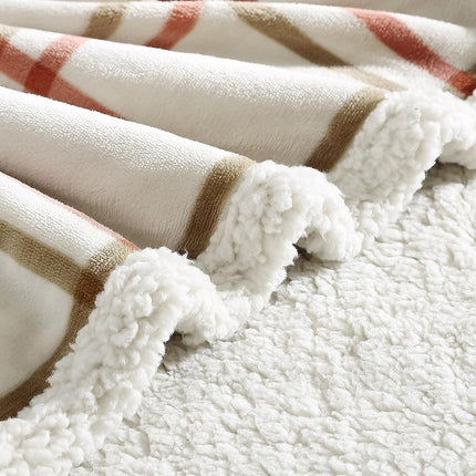 Wrangler Ultra Soft Plush Home Decor, All Season Reversible Sherpa Bedding Throw Blanket, 50 x 60, Colt Bright Orange