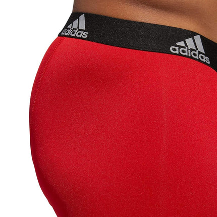 adidas Men's Performance Boxer Brief Underwear (3-Pack) Boxed, Scarlet Red/Black/Onix Grey, Small