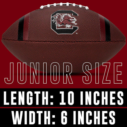 Franklin Sports South Carolina Gamecocks Kids NCAA Youth Football - Official College Team Football with Team Logos - Junior Size Football