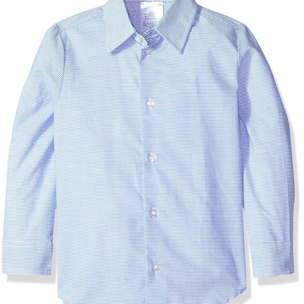 IZOD Boys 4-Piece Suit Set with Dress Shirt, Bow Tie, Pants, and Jacket, Dark Blue, 5