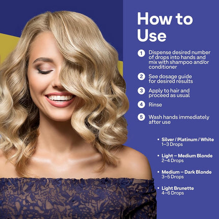 Colorproof Toning Drops 1 Fl. Oz. Toner for Blonde Hair w/Citrus, Jasmine & Coconut Milk Scent, Highly-Pigmented, Instant Hair Toner