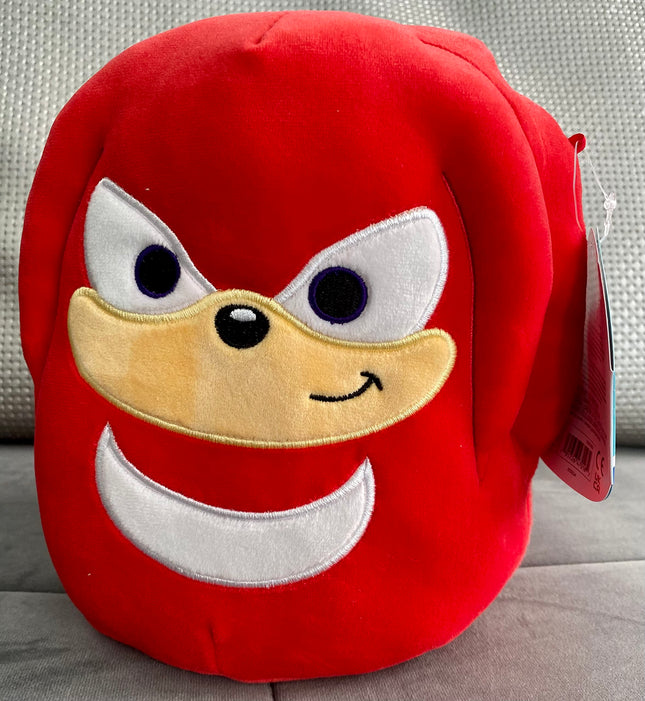 Squishmallows Kellytoy SEGA Sonic, Knuckles, Tails, Shadow Plush Toy (7" Sonic The Knuckles)