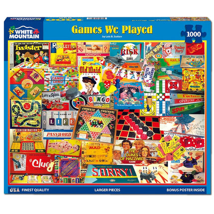 White Mountain Puzzles The Games We Played - 1000 