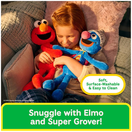 GUND Sesame Street Super Grover Toothpick 15-Inch Plush Toy, Ages 1+