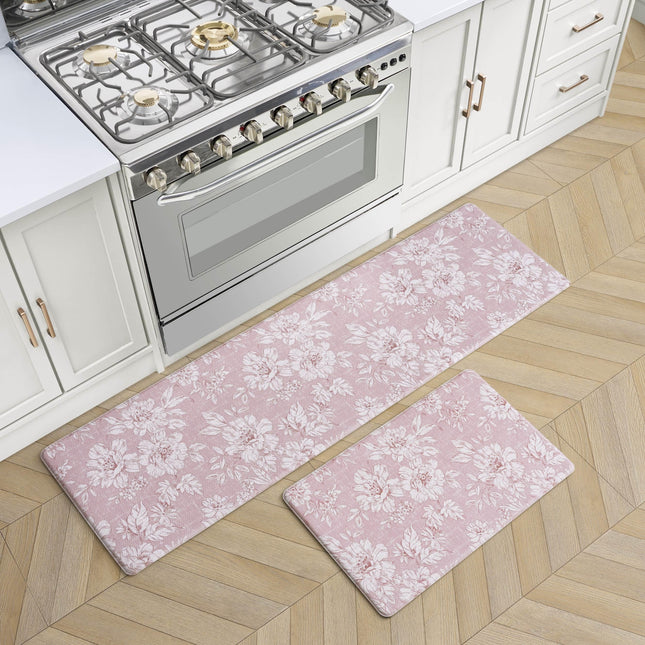 Laura Ashley - Anti-Fatigue Kitchen Mat, Iris Flor