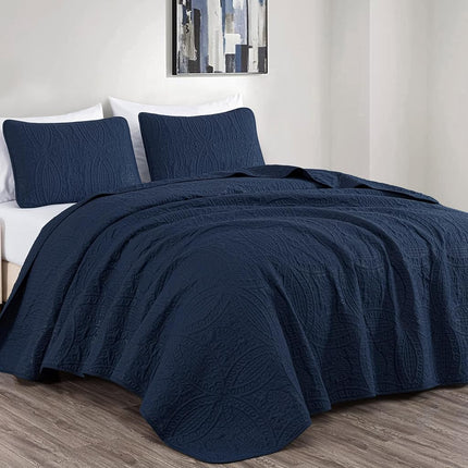 Chezmoi Collection Austin 3-Piece Oversized Bedspr