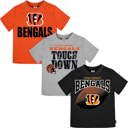 Gerber Unisex Baby NFL 3 Pack Short Sleeve Team Fa