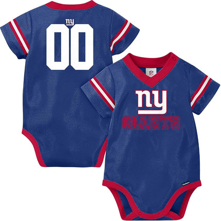 NFL New York Giants Team Jersey Bodysuit, red/white/blue New York Giants, 3-6 Months