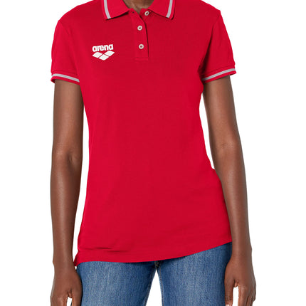 Arena Women's Team Line Short Sleeve Polo Shirt, R