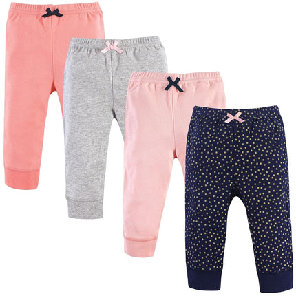 Luvable Friends Baby Boys' Cotton Pants, Gold Dot, 0-3 Months