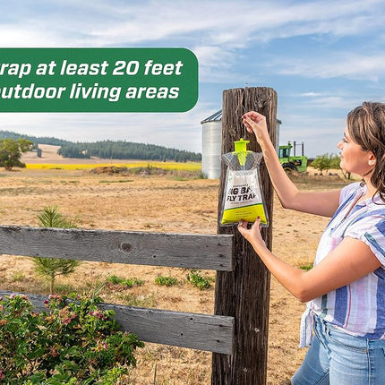 Rescue! Big Bag Fly Trap – Disposable, Outdoor Use - 10 Traps