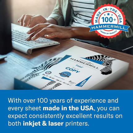 Hammermill Colored Paper, 20 lb Cherry Printer Paper, 8.5 x 11-1 Ream (500 Sheets) - Made in the USA, Pastel Paper, 102210R