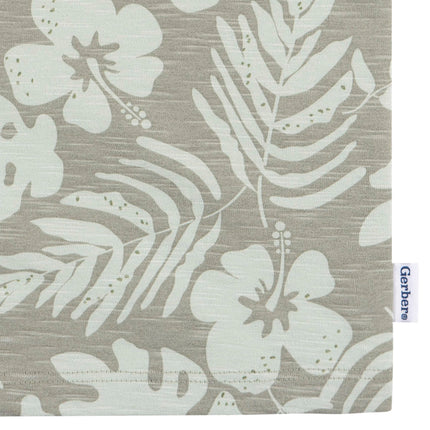 Conjunto de camiseta y pantalón corto para bebé de Gerber, diseño de hojas tropicales, 3-6 meses