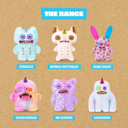 Fuggler Fugglercorns 9 Inch Plush Collectible Toy (Stinkface) by ZURU Featuring Funny Ugly Monster Unicorn Designs with Glitter Details, Human‑Like Teeth, Crooked Horns