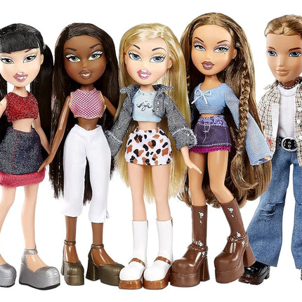 Bratz 573449EUC Sasha 20 Special Edition Original Fashion Doll Holographic Packaging & Poster-Collectable-20 Yearz Motif, Fan Fave Rerelease 2001 Replica-Includes 2 Outfits, Shoes, Bag