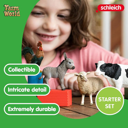 Schleich Farm World - Farm World Starter Playset - Kids 3+ | 42385