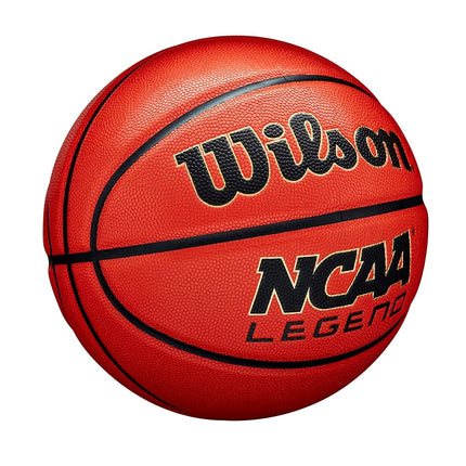 Wilson NCAA Legend Basketball - Size 6-28.5", Orange/Black