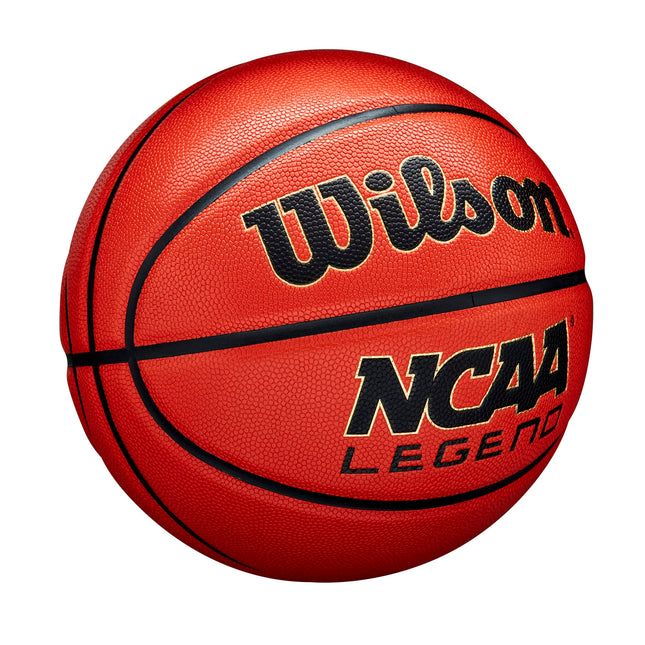 Wilson NCAA Legend Basketball - Size 6-28.5", Orange/Black