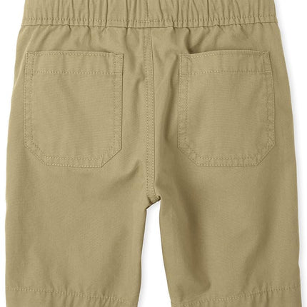 The Children's Place Boys' Cotton Pull on Shorts, Flax Single, 12