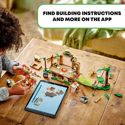 LEGO Super Mario Donkey Kong�s Tree House Expansion Set, Buildable Game with 2 Collectible Super Mario Figures Donkey Kong and Cranky Kong, Fun Birthday Gift for 8-10 Year Old Kids, 71424