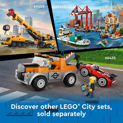 LEGO City Yellow Construction Excavator, Digger Truck Toy for 8 Plus Year Old Boys & Girls, Kids Toy Vehicle Set with Character Minifigures, STEM Building Kit 60420