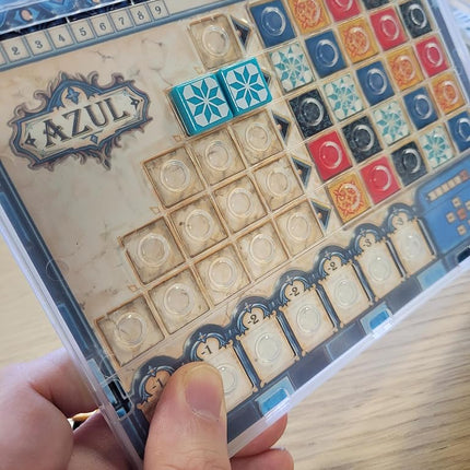 Asmodee | Azul Mini – The Portable Strategy Classic for 2–4 Players | With Stunning Built-in Trays & Travel Tiles | Great For Holidays, Travel & Games Nights | Ages 8+ | 30-45 Minutes