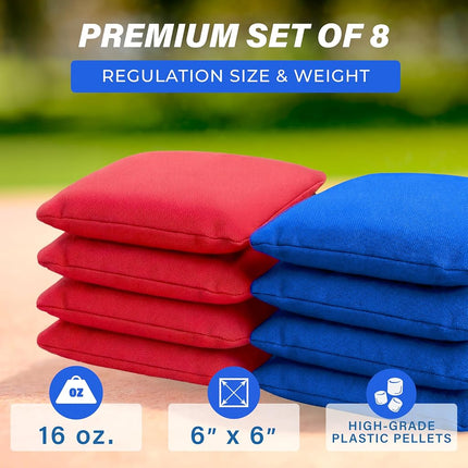 GoSports Premium All-Weather Duck Cloth Cornhole Bean Bag Set (Includes Tote Bag)