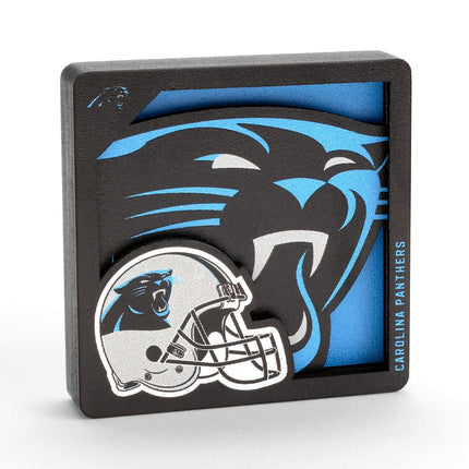 YouTheFan NFL Carolina Panthers 3D Logo Series Magnets