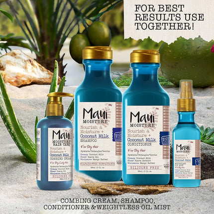 Maui Moisture Nourish & Moisture + Hydrating Coconut Milk Conditioner For Dry Hair 385mL