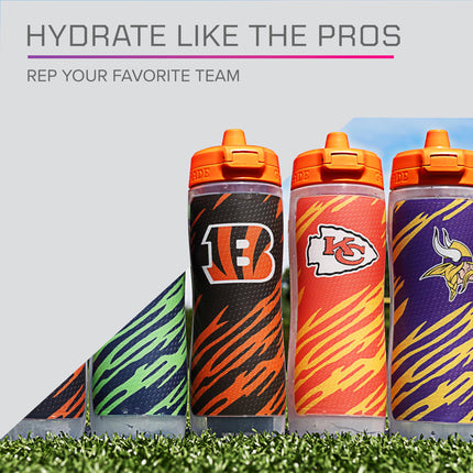 Gatorade Gx NFL Botellas Exprimibles Antideslizantes, 887 ml, Sistema de Hidratación Gx