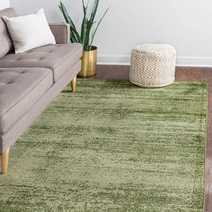 Tapis Unique Loom Collection Del Mar - Lucille (Rectangulaire 122 x 183 cm, Vert/Vert Chasseur)