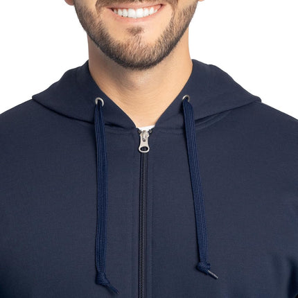 Fruit of the Loom Unisex's Eversoft Fleece Hoodies, Pullover, Moisture Wicking & Breathable, Sizes S-4x Shirt, Navy Full Zip, Large